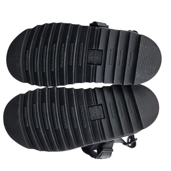 Dr Martens Voss Platform Sandals Womens 6 Black Leather Slingback Chunky Rock - Picture 9 of 11
